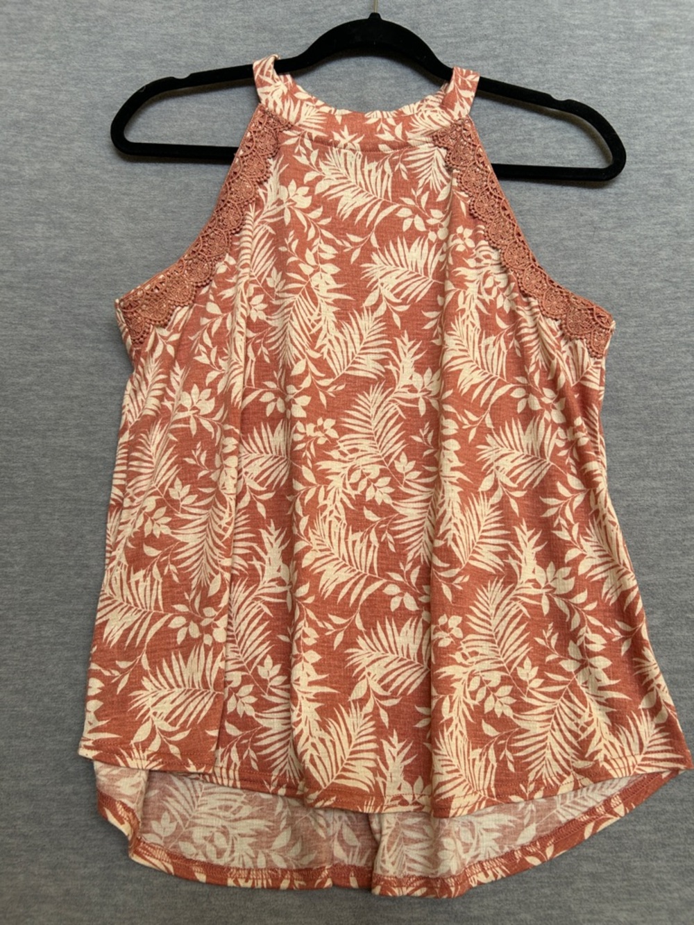 ALL IN LOVE Tropical Vacation Cruise Travel Lightweight Summer Easy Care W/Lace